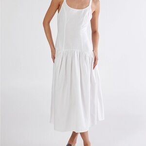 Nasty Gal White Midi Dress